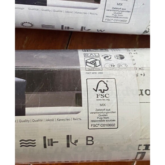 3 Double Rolls VINTAGE FRENCH NEWSPAPER WALLPAPER 57 Sq Ft Each BLACK WHITE Lot - Picture 8 of 9